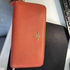 Beautiful Coach Wallet with Gold Hardware